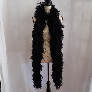 Black feather boa